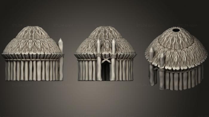 Figurines simple (Goblin Round Hut C, STKPR_0552) 3D models for cnc